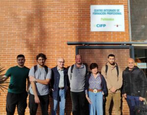 Recepción de la comitiva belga en el CIFP Politécnico.